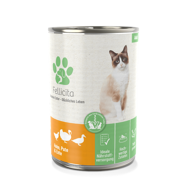 Fellicita Huhn, Pute und Ente 400g