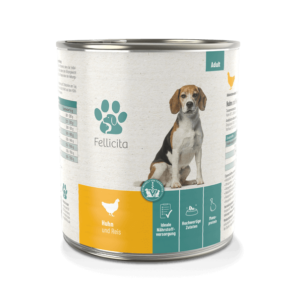 Fellicita Huhn & Reis 800g Hundenassfutter