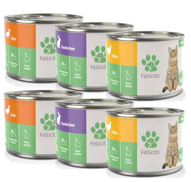 Fellicita Mixpaket Nr. 2 6 x 200g Katzennassfutter