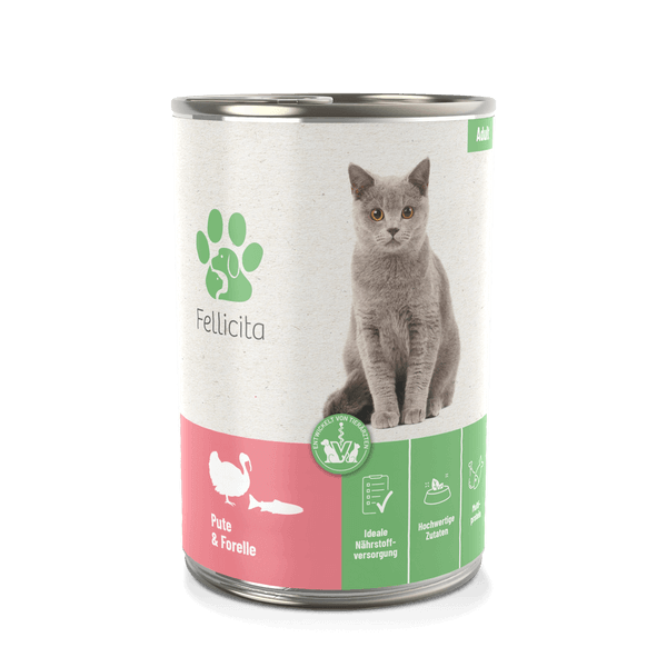 Fellicita Pute und Forelle 400g Katzennassfutter
