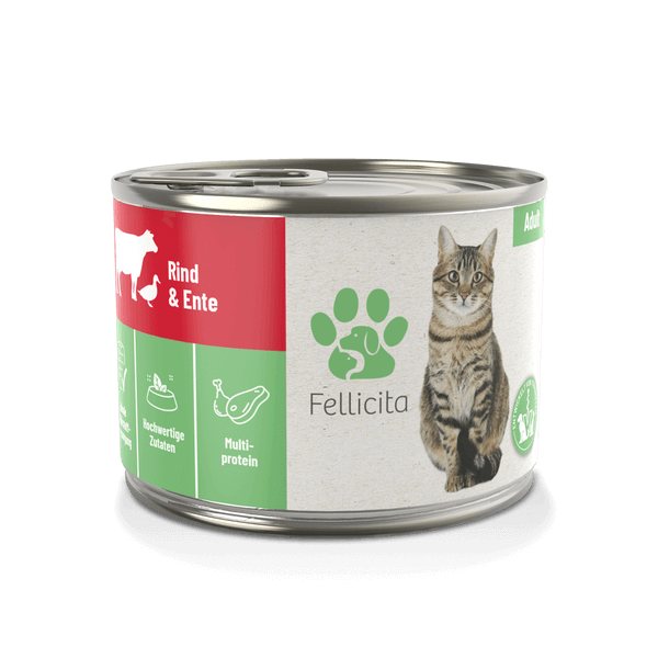 Fellicita Rind und Ente 200g Katzennassfutter