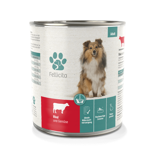 Fellicita Rind & Gemüse 800g Hundenassfutter