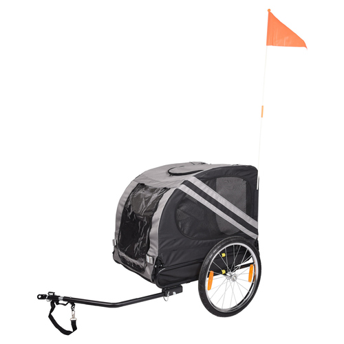 Flamingo Doggy Liner Juliette grau/schwarz