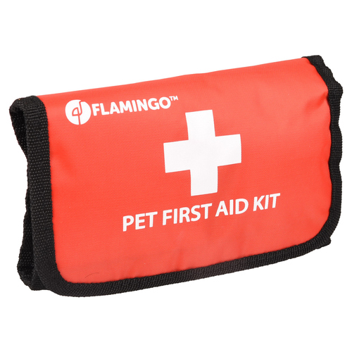 Flamingo Erste-Hilfe-Set Resku Haustiere Basic rot