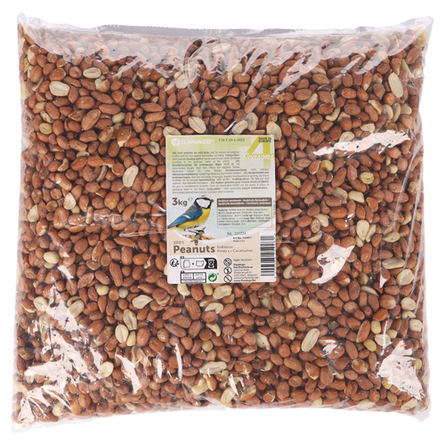 Flamingo Four Seasons geschälte Erdnüsse für Wildvögel 3 kg Flamingo Four Seasons geschälte Erdnüsse für Wildvögel 3 kg