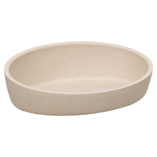 Flamingo Futter- und Trinknapf Kaunis oval beige für Katze