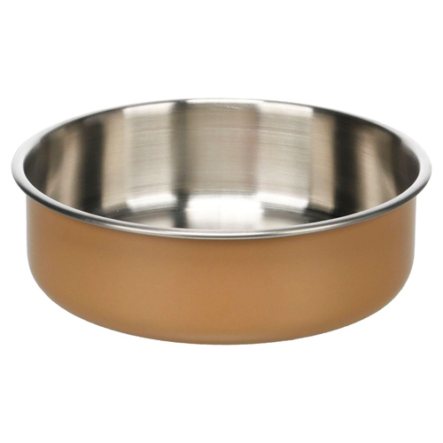 Flamingo Futter- und Trinknapf Yumi rund beige für Hunde
