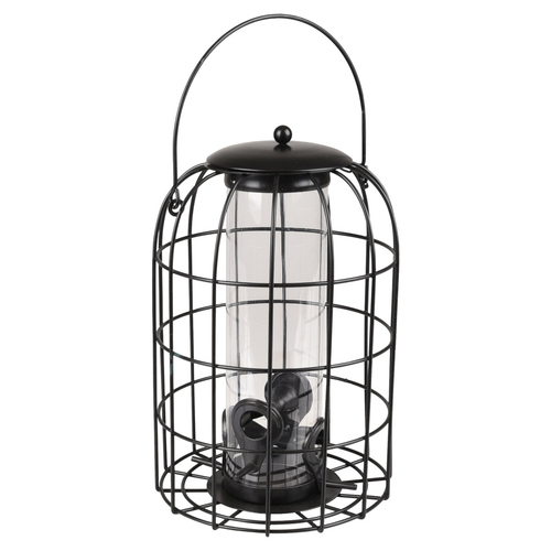 Flamingo Futtersilo Samen Elma Metall schwarz