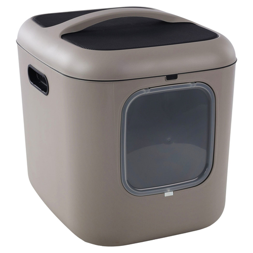 Flamingo Geschlossene Katzentoilette Romy taupe, Maße: 61,5 x 50 x 57,5 cm