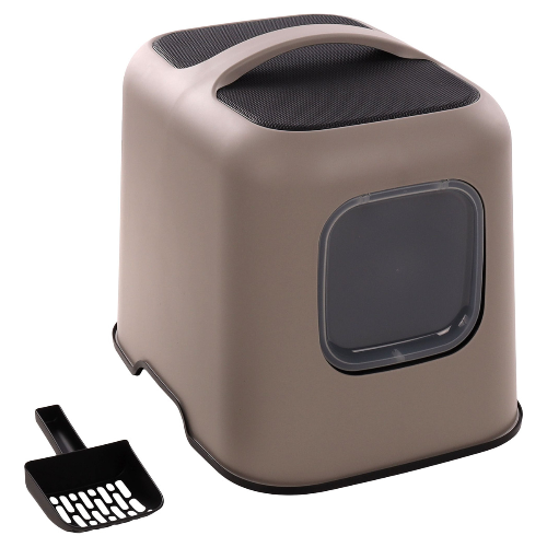 Flamingo Geschlossene Katzentoilette Trudy taupe