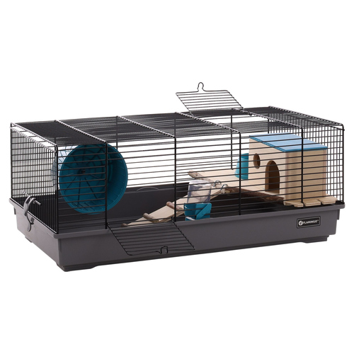 Flamingo Hamsterkäfig Jang schwarz/grau