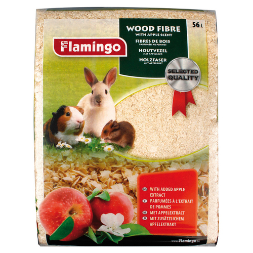 Flamingo Holzfaser 4 kg mit Apfel
