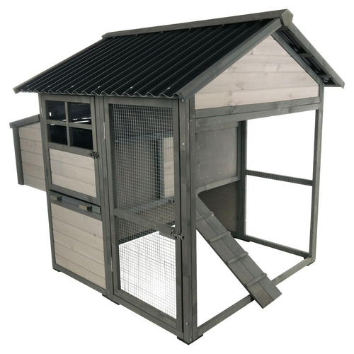 Flamingo Hühnerstall Zivo Cottage grau