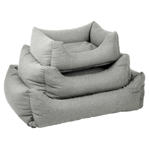 Flamingo Hundebett Baleno rechteckig grau, Maße: 100 x 80 x 25 cm