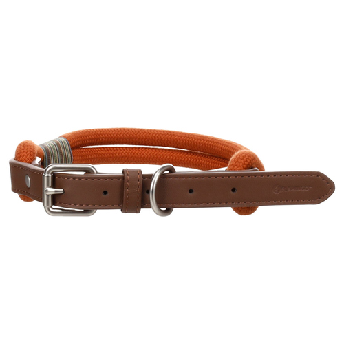 Flamingo Hundehalsband Athos cognac, Größe: L