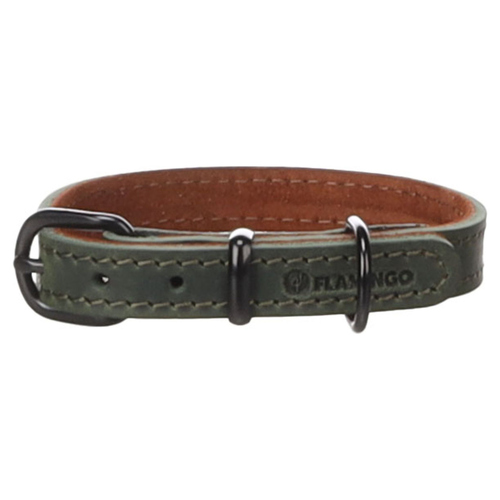 Flamingo Hundehalsband Montana grün, Größe: L