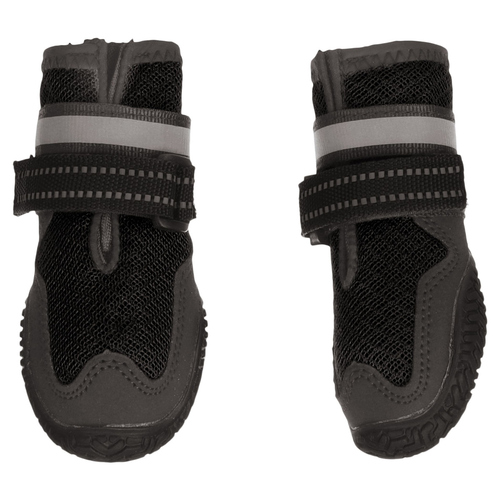 Flamingo Hundeschuhe Gayo schwarz - 2 Stück, Größe: L