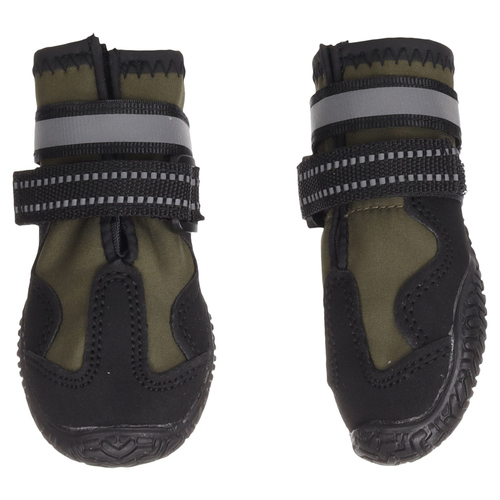 Flamingo Hundeschuhe Glea grün - 2 Stück, Größe: XL