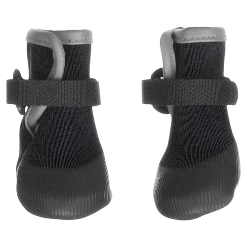 Flamingo Hundeschuhe Magna schwarz - 2 Stück, Größe: XS