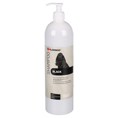 Flamingo Hundeshampoo für schwarzes Fell 1 l Flamingo Hundeshampoo für schwarzes Fell 1 l