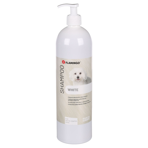 Flamingo Hundeshampoo für weißes Fell 1 l Flamingo Hundeshampoo für weißes Fell 1 l