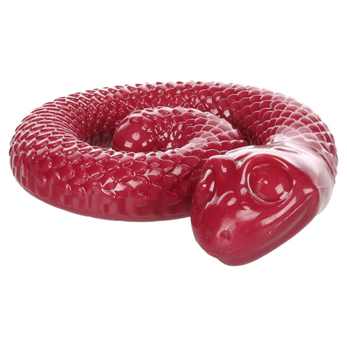 Flamingo Hundespielzeug TPR Sneaky Snake rund bordeaux