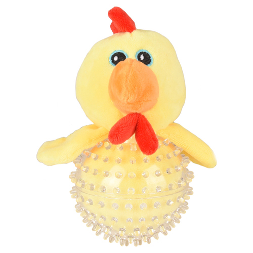 Flamingo Hundespielzeug TPR Wilco Huhn gelb