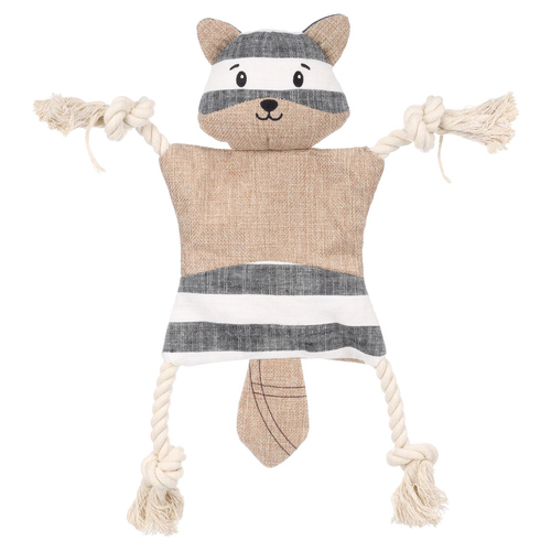 Flamingo Hundespielzeug Wigri Bär mit Seil beige