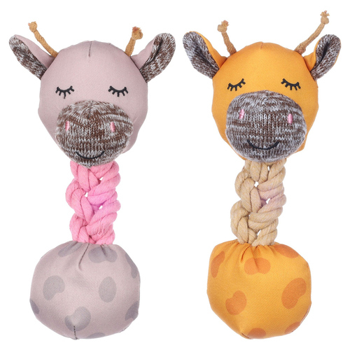 Flamingo Hundespielzeug für Welpen Britty Giraffe mit Ball & Seil Flamingo Hundespielzeug für Welpen Britty Giraffe mit Ball & Seil