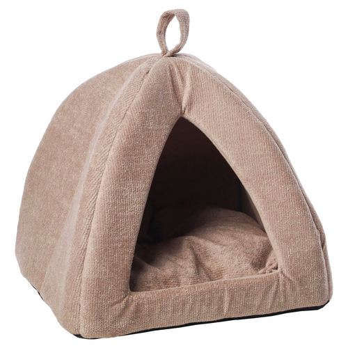 Flamingo Iglu Pasco beige für Katzen, Maße: 40 x 40 x 35 cm