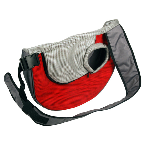 Flamingo Kängurutasche rot/grau