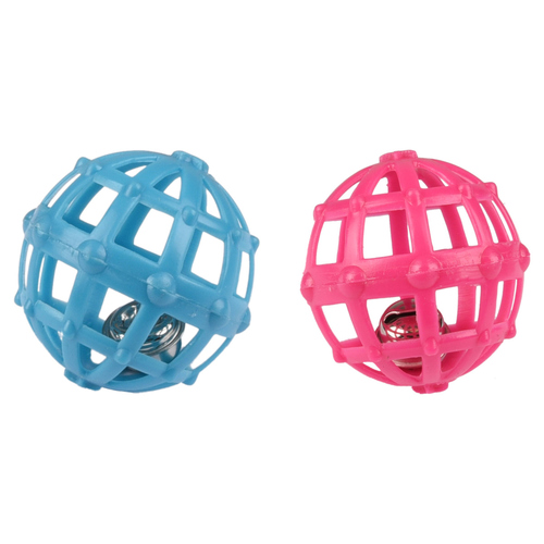 Flamingo Katzenspielzeug Ball Afke + Glocke