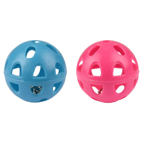 Flamingo Katzenspielzeug Ball Diwa + Glocke