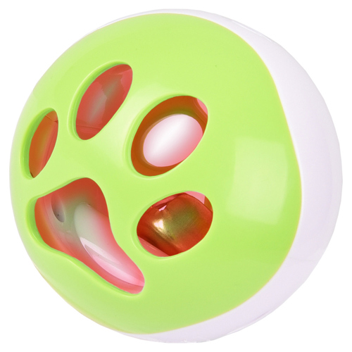 Flamingo Katzenspielzeug LED Ball Rango grün/weiß