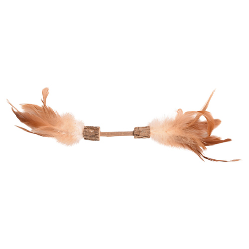 Flamingo Katzenspielzeug Topsy Hantel Holz Matatabi Natur