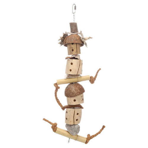 Flamingo Papageienspielzeug Suva braun