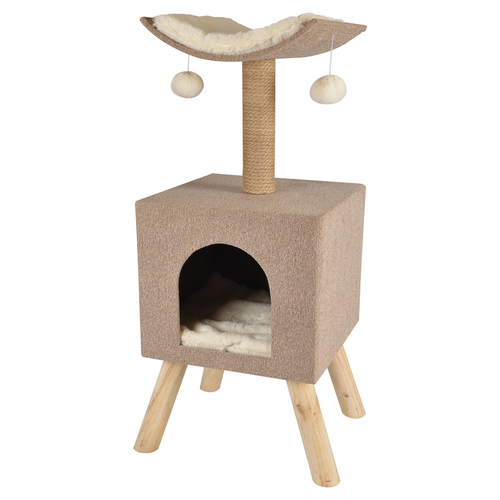 Flamingo Scandi Kratzbaum Haus beige Flamingo Scandi Kratzbaum Haus beige