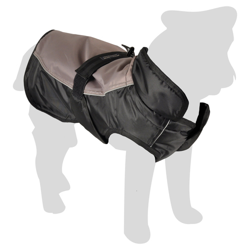 Flamingo Wintermantel Zane schwarz/taupe, Maße: 55 cm