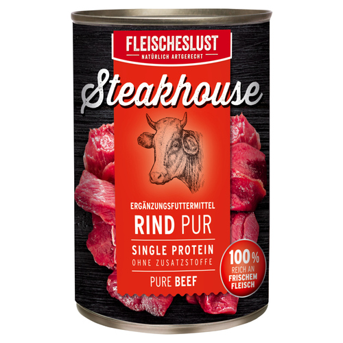 Fleischeslust Steakhouse Rind Pur 800 g - 6 Stück