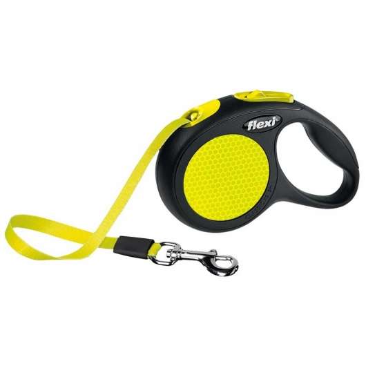 Flexi New Classic Neon Gurt-Roll-Leine L / Gelb