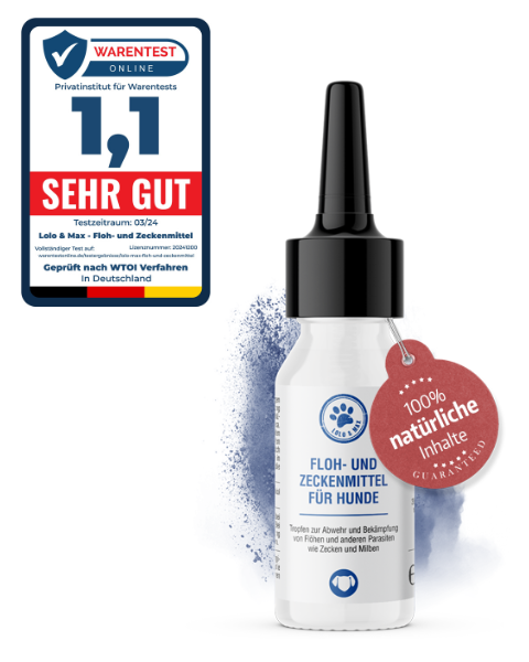 Floh- und Zeckenmittel für Hunde - 40ml