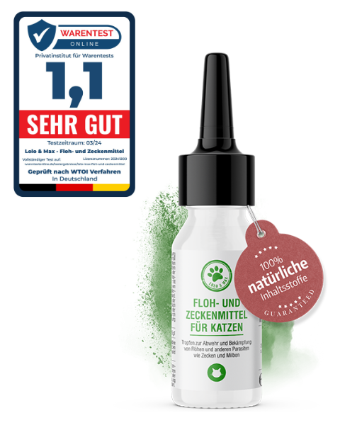 Floh- und Zeckenmittel für Katzen - 40ml