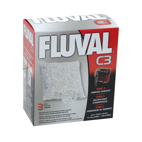 Fluval Ammoniak Entferner für C3-Filter 3 x 140 g