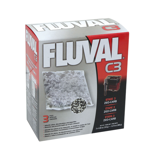 Fluval Zeo-Carb für C3-Filter 3 x 130 g
