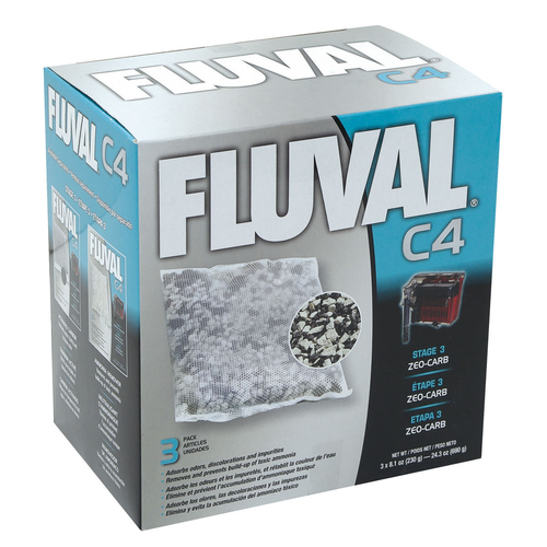 Fluval Zeo-Carb für C4-Filter 3 x 230 g Fluval Zeo-Carb für C4-Filter 3 x 230 g