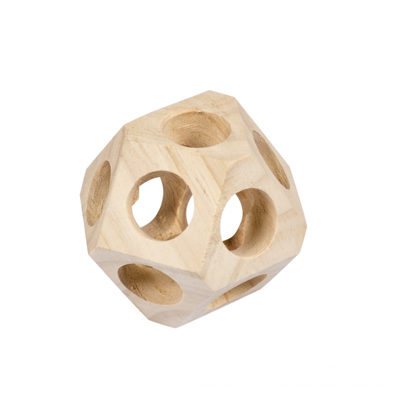 Futterball aus Holz