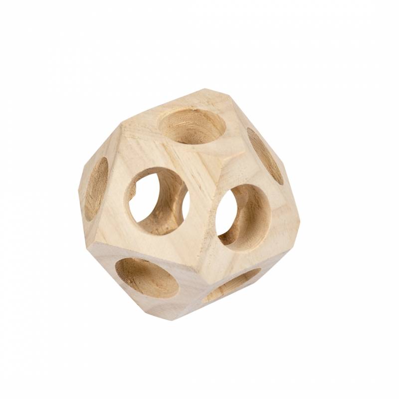 Futterball aus Holz