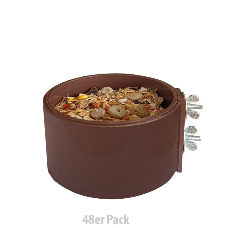 Futternapf - Kunststoffnapf - Wandnapf rund 500 ml - 48er Pack Futternapf - Kunststoffnapf - Wandnapf rund 500 ml - 48er Pack