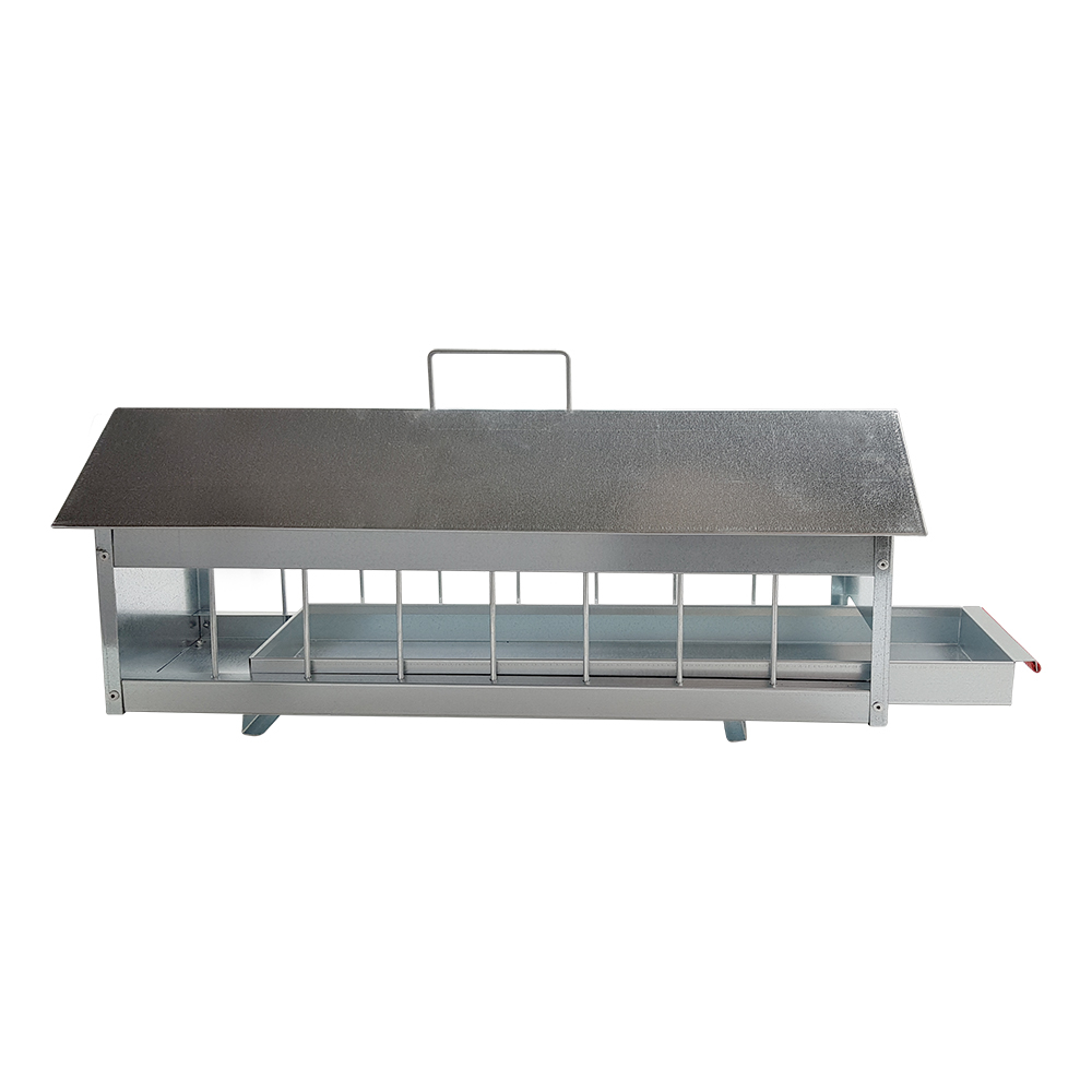 Futtertrog Metall 60 cm mit Schublade