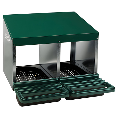 Gaun Geflügel Legenest Plastikboden 2 Fächer